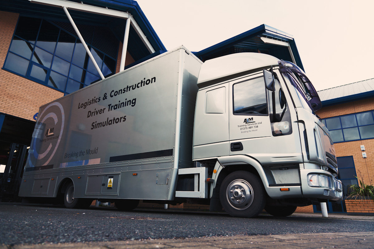 Driver training simulator at ALM Training Services
